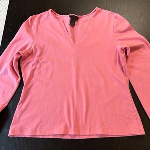 Express Pink Fitted Blouse